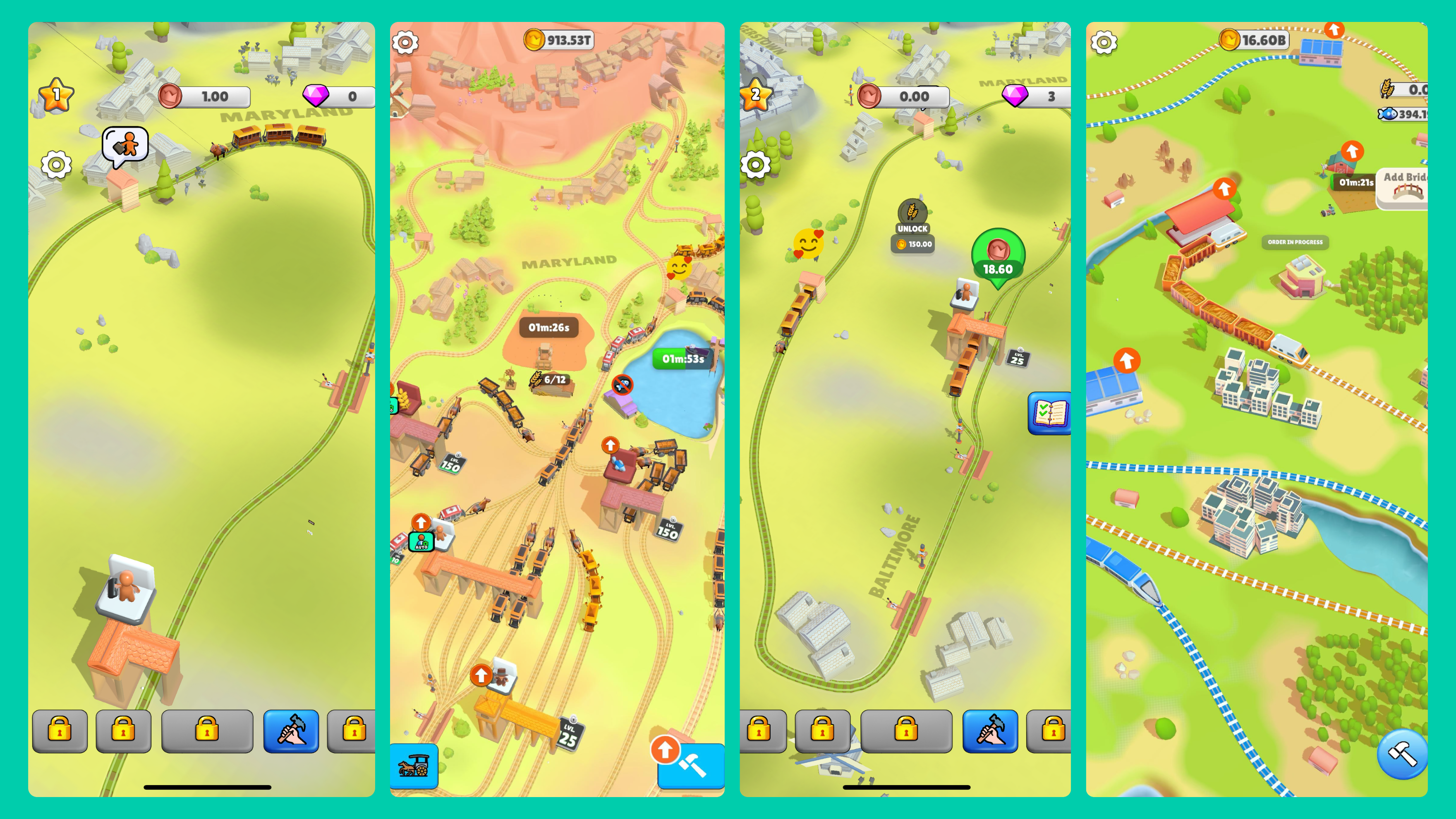 Rail Master Tycoon: Idle Train game screenshots
